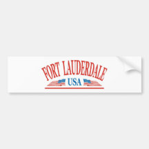 Fort Lauderdale Pegatina De Parachoque