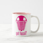 ¿FÓSIL CONSEGUIDO? Trilobite rosado Taza De Café