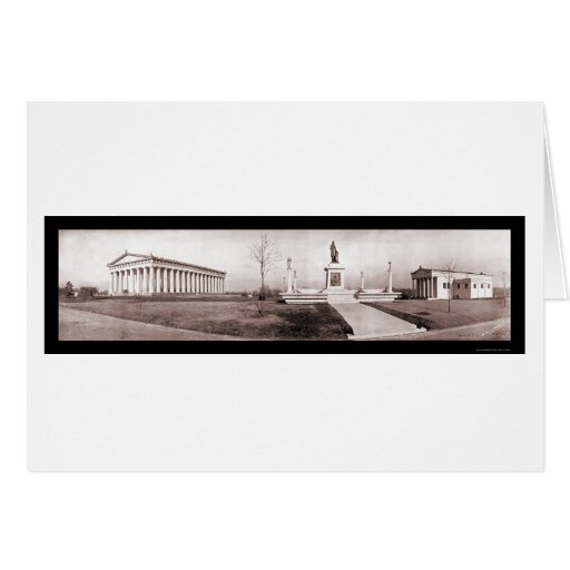 Foto 1909 de Nashville TN del Parthenon Felicitacion