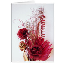 Foto abstracta del arreglo floral tarjetón