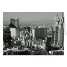 Foto blanco y negro de Las Vegas Tarjetas