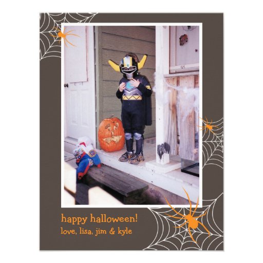 Foto de encargo espeluznante Halloween del marco d Invitacion Personalizada