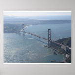 Foto de la antena de puente Golden Gate Poster