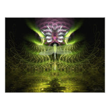 Foto de la magia del fractal de la libélula