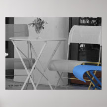 Foto de la tabla de los bistros posters