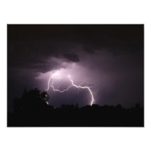 Foto de la tormenta del relámpago del país