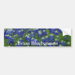 Foto del campo de los Bluebonnets de Tejas Pegatina De Parachoque
