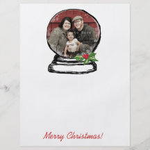 Foto del globo de la nieve del navidad flyer a todo color