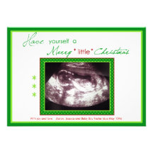 Foto del ultrasonido de la tarjeta de Navidad del  Comunicado Personal