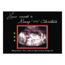 Foto del ultrasonido de la tarjeta de Navidad del  Comunicado