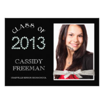 Foto femenina 2013 y cinta del graduado del diaman comunicados