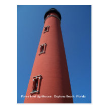 Foto FL de la postal del faro de Daytona Beach la 