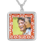 Foto floral del damasco grimpolas personalizadas