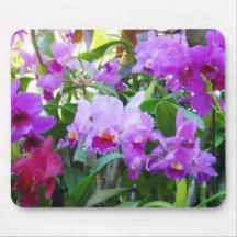 Foto floral Mousepad de los lirios púrpuras