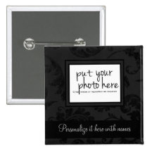 Foto floral y texto del estilo negro elegante del  pin