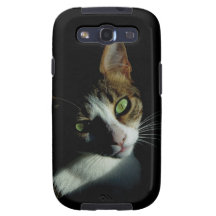 Foto hermosa del gato galaxy SIII cobertura