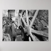 Foto industrial - cigüeñal de la destilería del ro impresiones