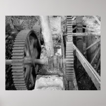 Foto industrial - engranaje de transmisión del mol impresiones
