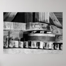 Foto industrial - mecanismo de bobina del molino d impresiones