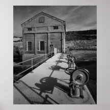 Foto industrial - mecanismos elevadores de la cent posters