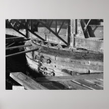 Foto industrial - puente de la ensenada de Shaw Posters
