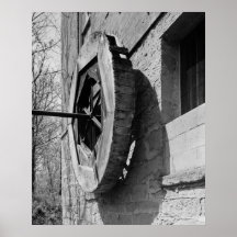 Foto industrial - rueda de lana del poder del moli impresiones