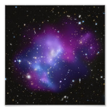 Foto púrpura del racimo de la galaxia