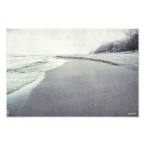 Foto retra de la línea de la playa hermosa del lag fotografía