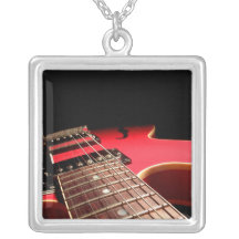 Foto roja de la guitarra eléctrica - PERSONALICE Collar