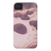 Foto rosada del dulce del chocolate iPhone 4 protectores