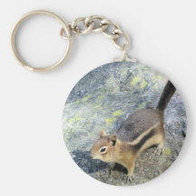 Foto salvaje curiosa del Chipmunk Llaveros Personalizados