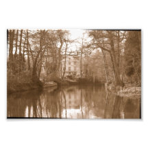 Foto vieja del molino de agua