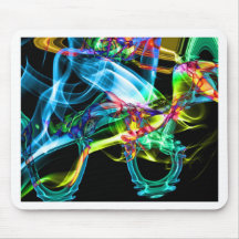 Fotografía abstracta del arte del humo tapete de raton
