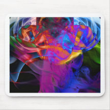 Fotografía abstracta del arte del humo alfombrillas de ratón