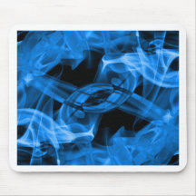 Fotografía abstracta del arte del humo alfombrilla de ratón
