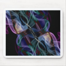 Fotografía abstracta del arte del humo alfombrillas de ratones