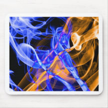 Fotografía abstracta del arte del humo tapetes de ratones