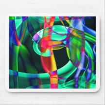 Fotografía abstracta del arte del humo tapetes de raton