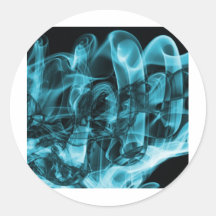 Fotografía abstracta del arte del humo etiqueta