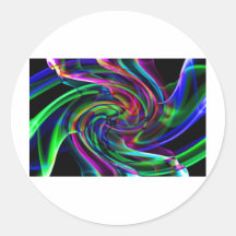 Fotografía abstracta del arte del humo pegatinas redondas