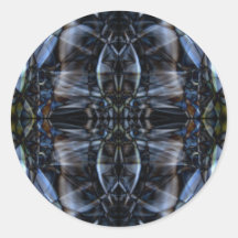 Fotografía abstracta del arte del humo pegatinas redondas