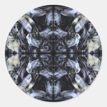 Fotografía abstracta del arte del humo pegatina