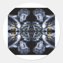 Fotografía abstracta del arte del humo pegatina