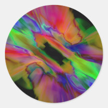 Fotografía abstracta del arte del humo pegatina
