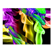 Fotografía abstracta del arte del humo postal