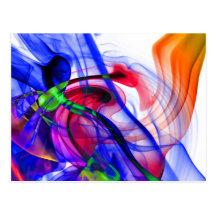 Fotografía abstracta del arte del humo postal