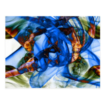 Fotografía abstracta del arte del humo postal