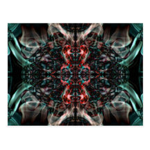 Fotografía abstracta del arte del humo postal