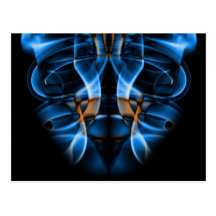 Fotografía abstracta del arte del humo postal