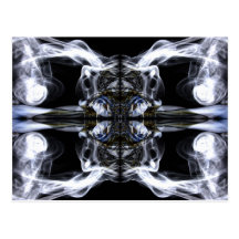 Fotografía abstracta del arte del humo postal